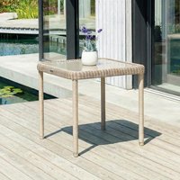 View Hazelmere square dining table - 2 seater - 80cm - garden - natural weave View Hazelmere square dining table - 2 seater - 80cm - garden - natural weave