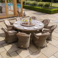 Click to view product details and reviews for Winchester Round Garden Dining Set 8 Seater 180cm Lazy Susan Ceramic Top Natural Rattan. Click to view product details and reviews for Winchester Round Garden Dining Set 8 Seater 180cm Lazy Susan Ceramic Top Natural Rattan.