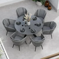 Click to view product details and reviews for Aspen Garden Dining Set 6 Seater 150cm Round Ceramic Top 6 Rope Chairs. Click to view product details and reviews for Aspen Garden Dining Set 6 Seater 150cm Round Ceramic Top 6 Rope Chairs.