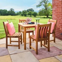 Click to view product details and reviews for Redcliffe Garden Square Dining Set 4 Seater 80cm Acacia Wood 4 Broadfield Side Dining Chair. Click to view product details and reviews for Redcliffe Garden Square Dining Set 4 Seater 80cm Acacia Wood 4 Broadfield Side Dining Chair.