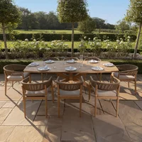 View Porto garden dining set - 8 seater - 240cm - sandstone View Porto garden dining set - 8 seater - 240cm - sandstone
