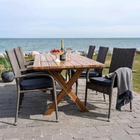 Click to view product details and reviews for Murcia Garden Dining Table 8 Seater Teak Wood 200cm. Click to view product details and reviews for Murcia Garden Dining Table 8 Seater Teak Wood 200cm.