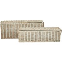 Click to view product details and reviews for Argento Storage Basket Set Of 2 Whitewash Rattan. Click to view product details and reviews for Argento Storage Basket Set Of 2 Whitewash Rattan.