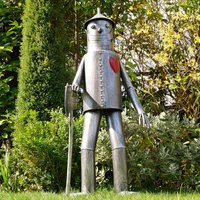 Click to view product details and reviews for Large Tin Man Statue Grey Metal With Heart. Click to view product details and reviews for Large Tin Man Statue Grey Metal With Heart.
