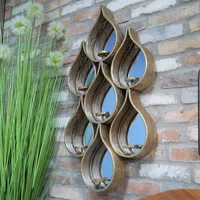 View Raindrop mirror - metal - set of 2 View Raindrop mirror - metal - set of 2