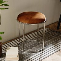 Click to view product details and reviews for Komati Stool Round Brown Leather. Click to view product details and reviews for Komati Stool Round Brown Leather.