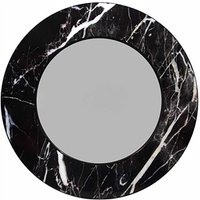 View Allentown wall mirror - round - black marble look View Allentown wall mirror - round - black marble look