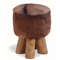 Click to view product details and reviews for Frankfort Stool Round Brown Goat Skin. Click to view product details and reviews for Frankfort Stool Round Brown Goat Skin.