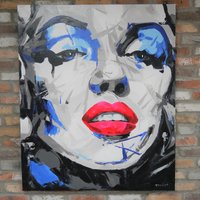 Click to view product details and reviews for Grey And Blue Women Face Canvas Wall Art Fabric. Click to view product details and reviews for Grey And Blue Women Face Canvas Wall Art Fabric.