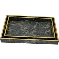 Click to view product details and reviews for Deep Blue Tray Serving Set Of 2. Click to view product details and reviews for Deep Blue Tray Serving Set Of 2.