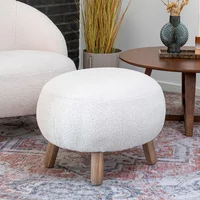 Click to view product details and reviews for Savona Footstool White Faux Lambskin. Click to view product details and reviews for Savona Footstool White Faux Lambskin.