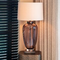View Monsoe table lamp - round - smoked glass View Monsoe table lamp - round - smoked glass