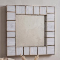 View Luma wall lamp - square - antique brass - glass and metal View Luma wall lamp - square - antique brass - glass and metal