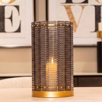 View Daylin hurricane light - large - gold and smoke - glass and metal View Daylin hurricane light - large - gold and smoke - glass and metal