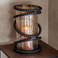 View Edison hurricane light - black - glass and metal View Edison hurricane light - black - glass and metal