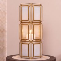 View Emilia hurricane light - antique brass - glass and metal View Emilia hurricane light - antique brass - glass and metal