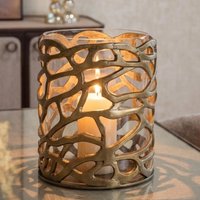 View Mase hurricane light - antique brass - glass and metal View Mase hurricane light - antique brass - glass and metal