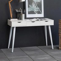 View Neptun office desk - 3 drawer - white View Neptun office desk - 3 drawer - white