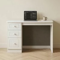 Click to view product details and reviews for Warwick Desk 3 Drawer White. Click to view product details and reviews for Warwick Desk 3 Drawer White.
