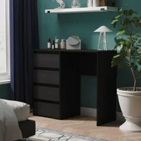 View Leona desk - 4 drawer - black ash View Leona desk - 4 drawer - black ash