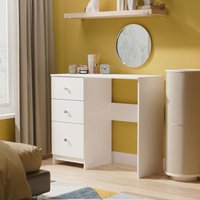 View Yarmouth desk - 3 drawer - white matt View Yarmouth desk - 3 drawer - white matt