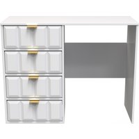 View Cube desk - 4 drawer - white View Cube desk - 4 drawer - white