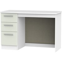 View Knightsbridge desk - 3 drawer - cashmere matt and white View Knightsbridge desk - 3 drawer - cashmere matt and white
