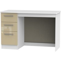 View Knightsbridge desk - 3 drawer - mushroom and white View Knightsbridge desk - 3 drawer - mushroom and white