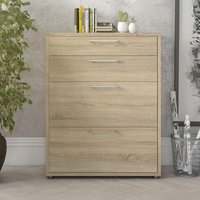 View Prima office storage cabinet - 4 drawer - oak View Prima office storage cabinet - 4 drawer - oak