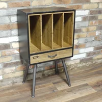 View Filing cabinet - metal and wood - 1 drawer View Filing cabinet - metal and wood - 1 drawer
