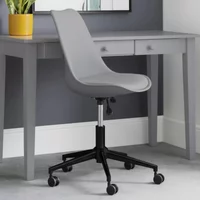Click to view product details and reviews for Erika Office Chair Grey Faux Leather. Click to view product details and reviews for Erika Office Chair Grey Faux Leather.