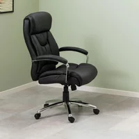 View Benson office chair - black faux leather View Benson office chair - black faux leather