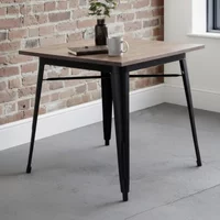 Click to view product details and reviews for Grafton Elm Wood Industrial Square Bar Table. Click to view product details and reviews for Grafton Elm Wood Industrial Square Bar Table.