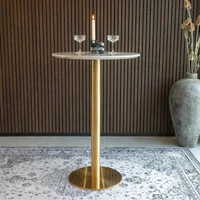 Click to view product details and reviews for Bolzano Bar Table Round White Marble Effect Gold Base. Click to view product details and reviews for Bolzano Bar Table Round White Marble Effect Gold Base.