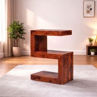 View Cube sheesham s shaped unit View Cube sheesham s shaped unit