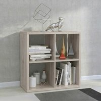 View Mauro shelving unit - square - 4 open - sand oak View Mauro shelving unit - square - 4 open - sand oak
