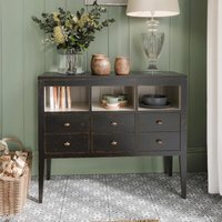 View Barwick bookcase - 6 drawer - low - charcoal View Barwick bookcase - 6 drawer - low - charcoal