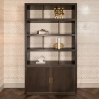 View Rivertree bookcase - 2 door - brown - oak View Rivertree bookcase - 2 door - brown - oak