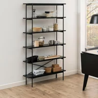 Click to view product details and reviews for Angus Bookcase Open Black Melamine. Click to view product details and reviews for Angus Bookcase Open Black Melamine.