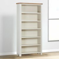 View Hayley bookcase - large - oak and white View Hayley bookcase - large - oak and white
