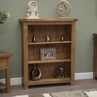 View Rustic oak bookcase - small - oak View Rustic oak bookcase - small - oak