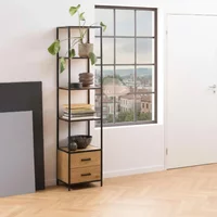 Click to view product details and reviews for Seaford Display Cabinet 2 Door Oak And Black Metal. Click to view product details and reviews for Seaford Display Cabinet 2 Door Oak And Black Metal.