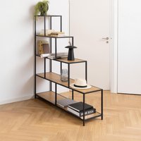 Click to view product details and reviews for Seaford Shelving Unit Large Open Oak And Black Metal. Click to view product details and reviews for Seaford Shelving Unit Large Open Oak And Black Metal.