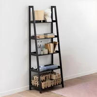 View Wally ladder bookcase - large - black View Wally ladder bookcase - large - black