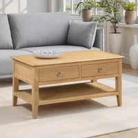 View Cotswold coffee table - 2 drawer - oak View Cotswold coffee table - 2 drawer - oak