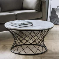 Click to view product details and reviews for Trevi Coffee Table 80cm Round White Marble Effect. Click to view product details and reviews for Trevi Coffee Table 80cm Round White Marble Effect.