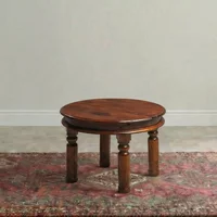 View Indian sheesham small round coffee table View Indian sheesham small round coffee table