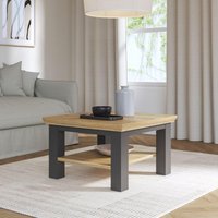View Pontypool coffee table - small - dark grey and light oak View Pontypool coffee table - small - dark grey and light oak