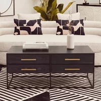 View Judd coffee table - black oak - 4 drawer View Judd coffee table - black oak - 4 drawer
