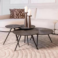 View Quadra coffee table - set of 4 - round - brunzae - metal View Quadra coffee table - set of 4 - round - brunzae - metal